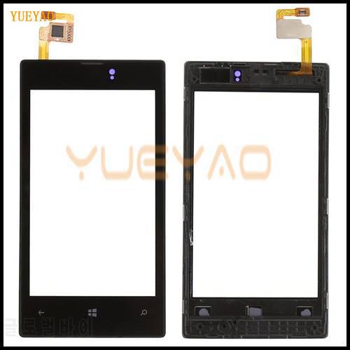 Front Panel & Touch Screen Digitizer For Nokia Lumia 520 525 LCD Display Replacement Touch with Frame