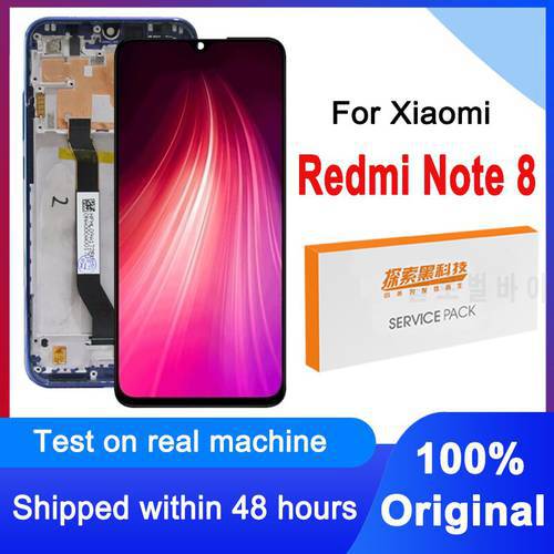 100% Original Display Replacement For Xiaomi Redmi Note 8 LCD Display Touch Screen Digitizer Assembly For Redmi Note 8 Display
