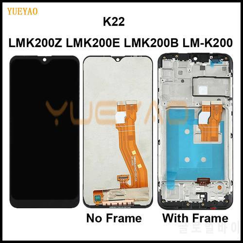 For LG K22+ LCD Display Touch Screen Digitizer Assembly with frame For LG K22 plus LCD LM-K200BAW LMK200Z LMK200E LMK200 Display