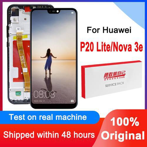 100% Original 5.84&39&39 LCD Replacement For Huawei P20 Lite / Nova 3e LCD Display Touch Screen Digitizer Assembly ANE-LX1 ANE-LX3