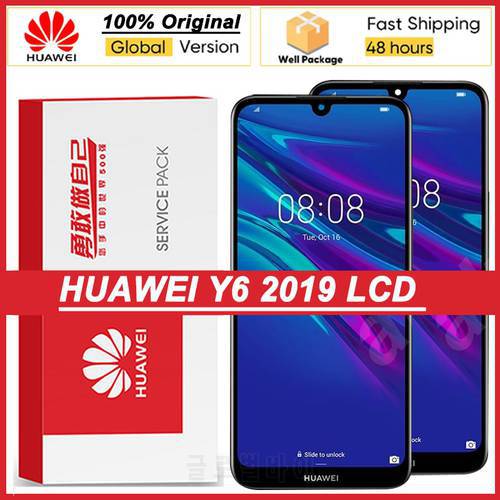 Original 6.09&39&39 For Huawei Y6 2019 LCD Display Y6 Pro 2019 Display Touch Screen Digitizer Repair Parts Y6 Prime 2019 LCD Display