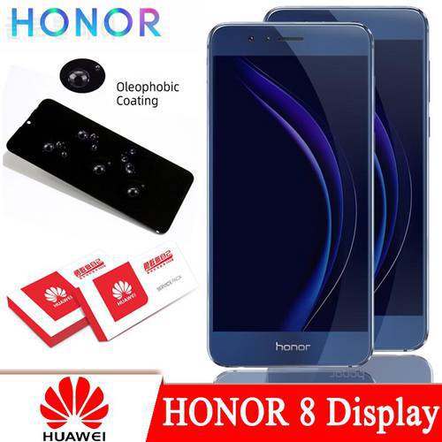 100% Original 5.2&39&39 LCD with Frame for Huawei Honor 8 FRD-L19 FRD-L09 Display Touch Screen Digitizer Assembly Repair Parts