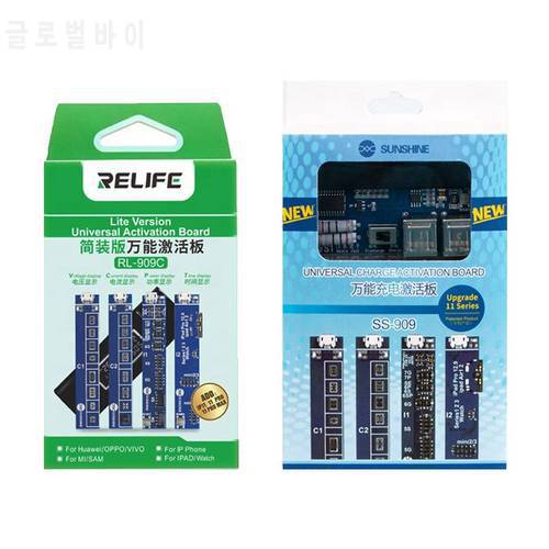 RELIFE SS-909 Universal battery activation board quick charge PCB tool with USB cable for iphone x xs xsmax for Android phone