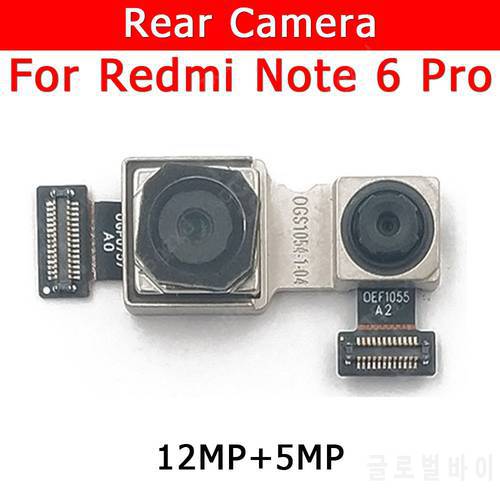 Original Rear Camera For Xiaomi Redmi Note 6 Pro Note6 6Pro Back Main Big Camera Module Flex Cable Replacement Spare Parts