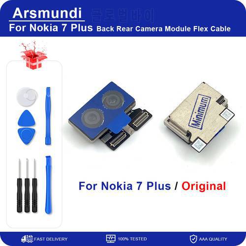 Original For Nokia 7 Plus Back Rear Camera Module Flex Cable