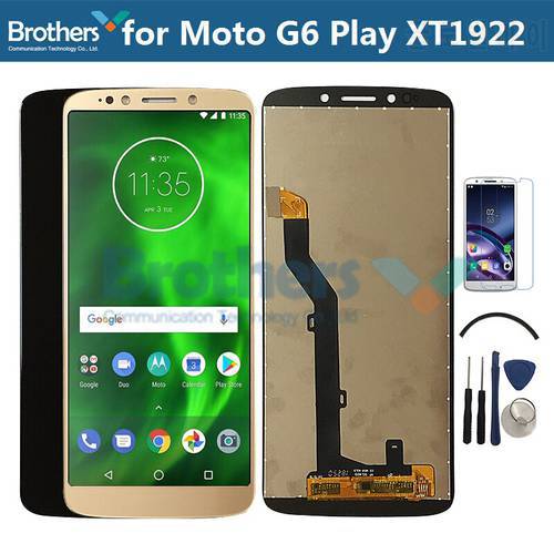 For Motorola Moto G6 Play LCD Screen LCD Display for Moto XT1922 XT1922-2 Touch Screen Digitizer Screen Assembly With Frame