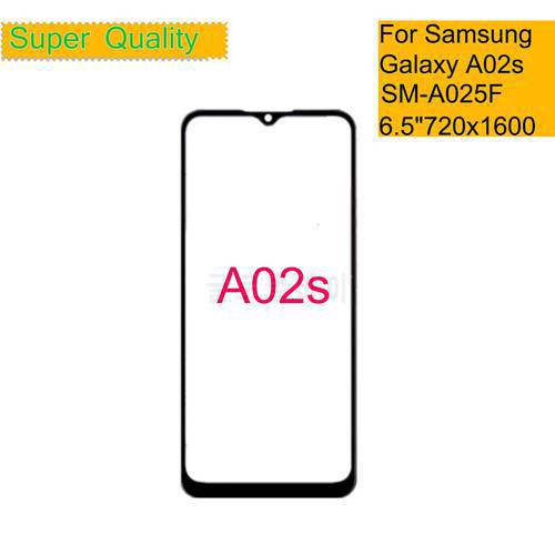 10Pcs/Lot For Samsung Galaxy A02S Touch Screen Front Glass Panel LCD Outer Display Lens Glass With OCA Glue