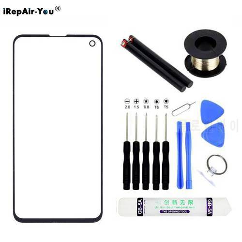 Front Outer Glass Lens with OCA Glue For Samsung Galaxy S10 plus S10e S10 5G Display Glass Front Glass Replacement Repair Kits