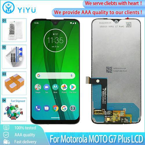 AAA+++ Screen For Motorola MOTO G7 or G7 Plus LCD Display Touch Screen Digiziter Assembly Replacement Display 100% Tested