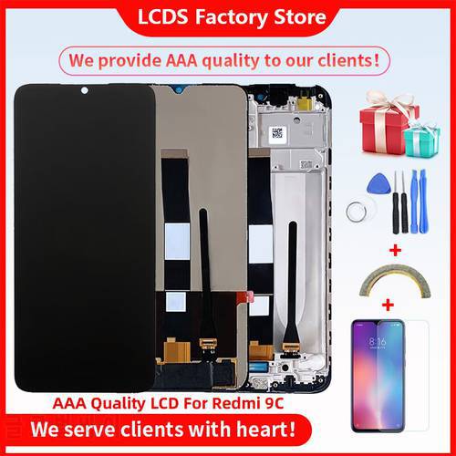 AAA Quality LCD For Xiaomi Redmi 9C LCD With Frame LCD Display Screen For Xiaomi Redmi 9C Screen LCD 10-Touch 1600×720 FHD+