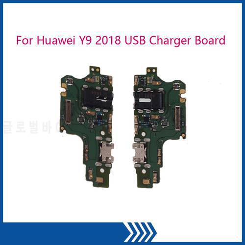 USB Plug Charger Board For Huawei Y9 2018 Microphone Module Cable Connector For Huawei Y9 2018 Phone Replacement Repair Parts
