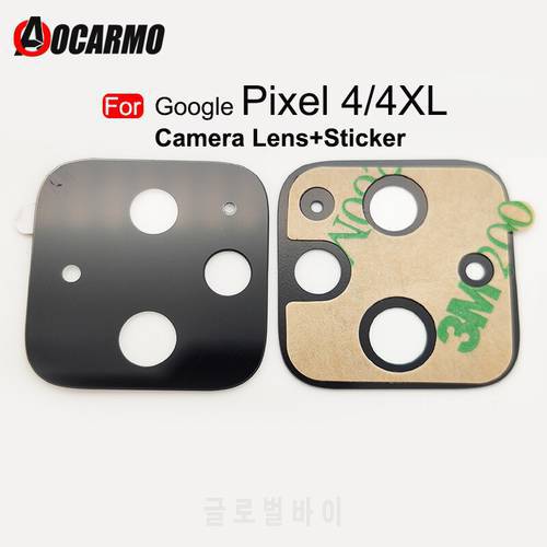 1Pcs Back Adhesive For Google Pixel 4 4 XL 4xl Rear Camera Lens Glass With Sticker Replacement Part