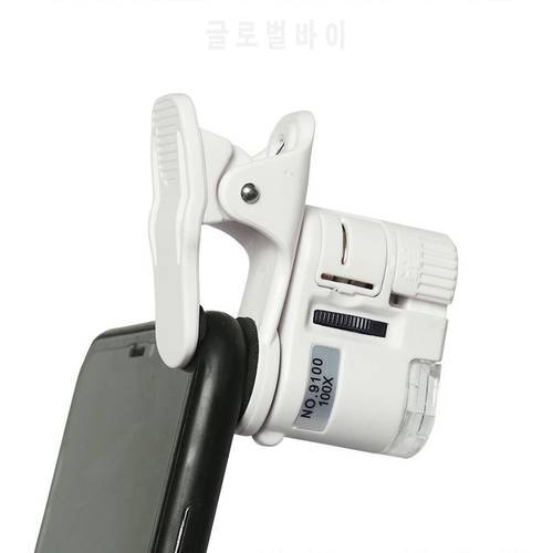 Mobile Phone Lens 60 Times Mobile Phone Microscope Magnifying Glass Macro Lens Camera Kit Camera Clamp Optical Instrument