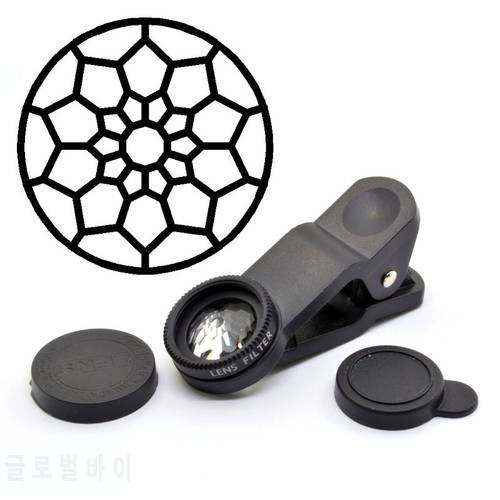 KnightX 3 in 1 Camera Zoom Lens Photo Fish Eye macro Wide Angle mobile phones Filter Kaleidoscope Changeable Prism cellphone