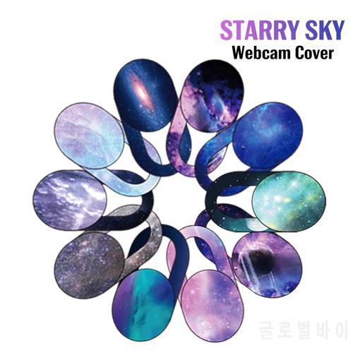 1/3/6PCS WebCam Cover Starry Sky Laptop Lens Stickers Mobile Phone Camera Antispy Slider Universal WebCam Cover Privacy Shutter