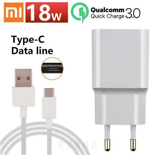 Xiaomi Fast charger 18W redmi note 7 charger 3A Type C Cable For XIAOMI Redmi note 8 8SE 6 A1 6X 5X 5s plus Mix 2S Max 2 9se