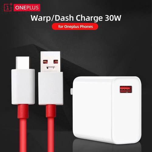 For Oneplus 30W Warp Dash Charge Fast Charger Adapter EU US UK Plug Travel Wall Phone Charger for Oneplus 8 Pro Nord N10 7 7t 6