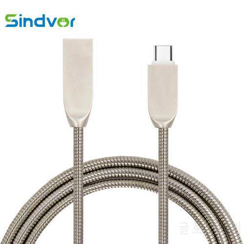 Micro USB Cable Zinc Metal Type C Charger Cable For Samsung Xiaomi Huawei HTC Android Mobile Phone Fast Charging Data Sync Cable
