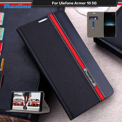 Luxury PU Leather Case For Ulefone Armor 10 5G Flip Case For Ulefone Armor 10 5G Phone Case Soft TPU Silicone Back Cover