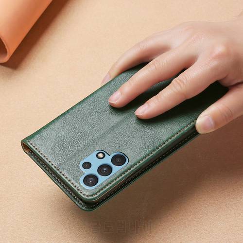 Luxury Magnetic Flip Wallet Case For Samsung Galaxy A32 5G A22 A42 A52 A72 A13 A33 A53 A02s A03s Leather Card Slot Phone Cover