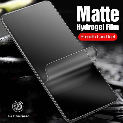 2pcs matte hydrogel soft film for Xiaomi Redmi note 11 10 11s 9s 9t 9 9a 9c poco x4 m4 pro no fingerprint screen protector film