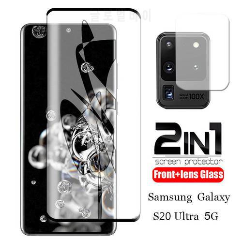 2 In 1 Protective Glass for Samsung Galaxy S20 Ultra 5g note 20 Screen Protector Camera Lens for Samsung S20ultra Film 6.9