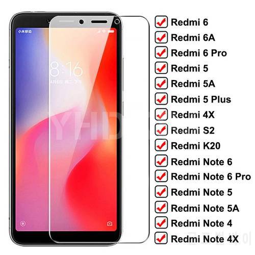 9D Protective Glass For Xiaomi Redmi 6 Pro 6A 5 Plus 5A 4X S2 Glass Screen Protector Redmi Note 6 5 5A 4 4X Pro Tempered Glass