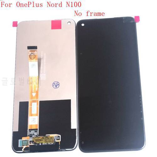 Original For Oneplus Nord N100 Lcd Screen DIsplay+Touch Glass Digitizer Frame Pantalla Replacement one plus n100 BE2013