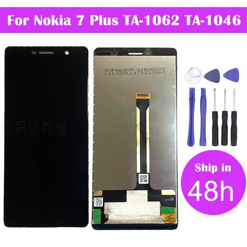 LCD For Nokia 7 PLUS Display LCD Screen With Touch Digitizer Assembly Replacement Part For Nokia 7 Plus LCD