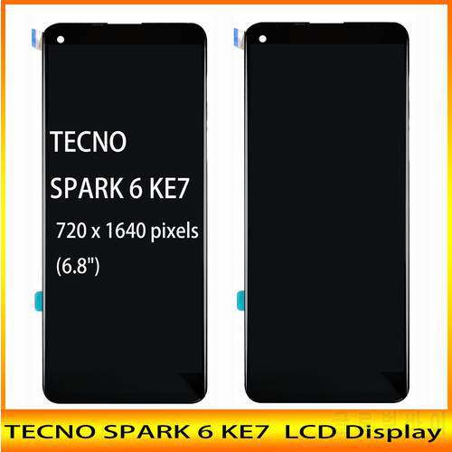 New 6.78inch LCD For TECNO SPARK 6 KE7 LCD Display + Touch Screen Digiziter Assembly With Tools