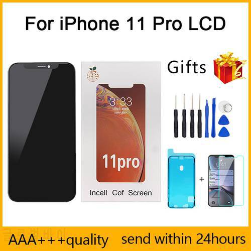 AAA+++ RJ Incell 5.8 LCD For iPhone 11 Pro Screen Display Replacement Digitizer Assembly Touch Pantalla Perfect Repair Phone LCD