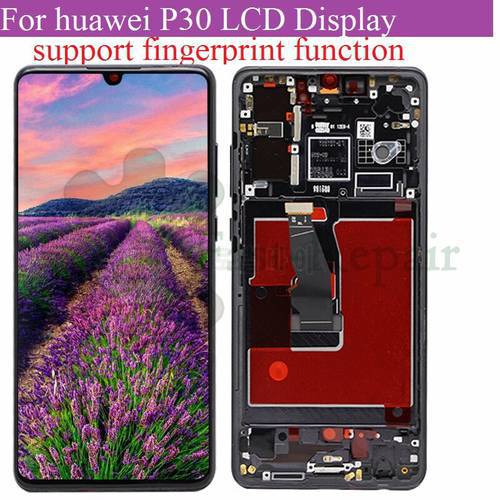 Super amoled 6.1&39&39 Display with frame for Huawei P30 LCD Touch Screen Digitizer Assembly ELE-L29 ELE-L09 ELE-AL00 ELE-L04 lcd
