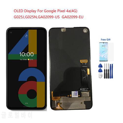 For LCD Google Pixel 4a (4G) LCD Pixel 4a 5g Display Pixel 5a Lcd Amoled Digitizer Assembly For Google Pixel 5a 5G Lcd Display