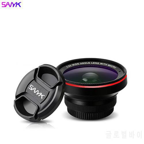 SANYK HD Mobile Phone Lens 0.6x Wide Angle Lens 15x Macro Lens for Phone Multi-layer Coated Optical Glass Lenses For Smartphone