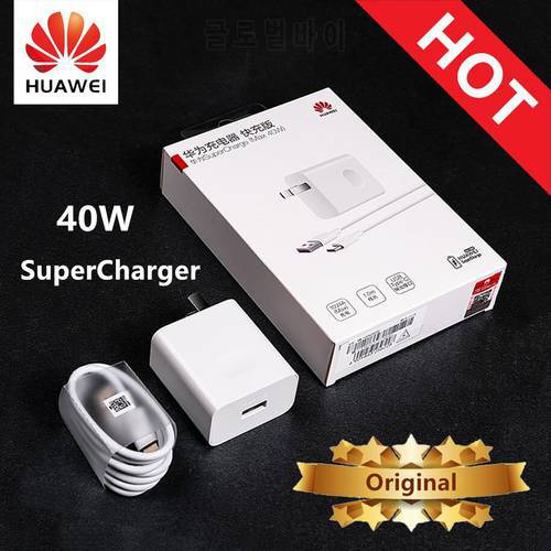 Original Huawei P40 Pro SuperCharge Charger Fast 5A USB C Cable Power Adapter For P30 Pro P40 Lite Nova 5t 6 7i Mate 30 40 Pro X