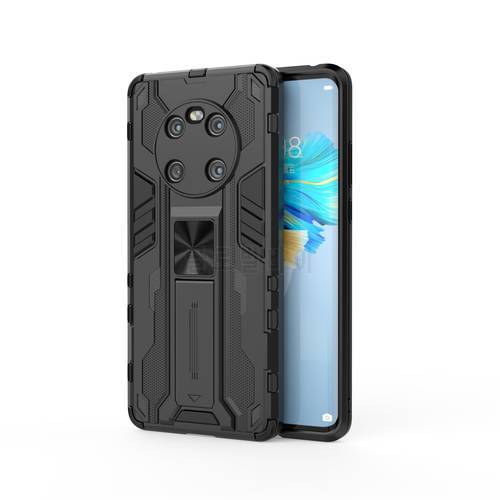 Magnetic Kickstand TPU Bumper Armor Shockproof Case For Huawei Mate 40 Pro Lens Protection Hard PC Stand Back Cover Coque Fundas