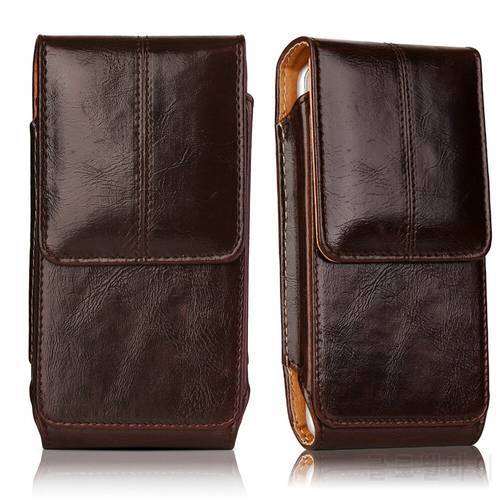 Universal 4.7&39&39 5.5&39&39 Smartphone Pouch Case for iphone6 6s 7 8 plus xiaomi5 Leather Belt Clip phone bag Magnetic phone Holster