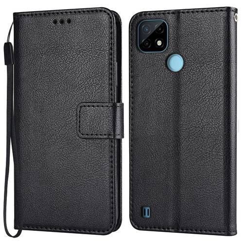 Flip Wallet Magnetic Leather Case for Realme C21 C 21 RMX3201 Coque Funda Luxury Vintage Phone Bags Cover