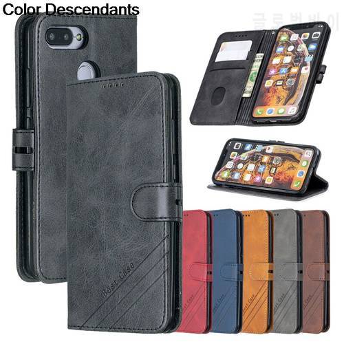 Leather Flip Redmi6 Case on For Xiaomi Redmi 6 A 6A 5.45 inch Redmi6A Coque Magnetic Stand Wallet Phone Cover