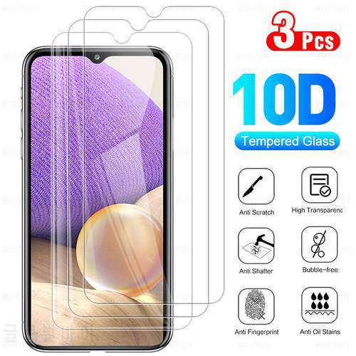 3Pcs Protective Glass For Samsung A32 5G 4G Full Screen Protector For Samsong A 32 Sansung A52 A22 A72 A82 A42 A12 A02 A02S Glas