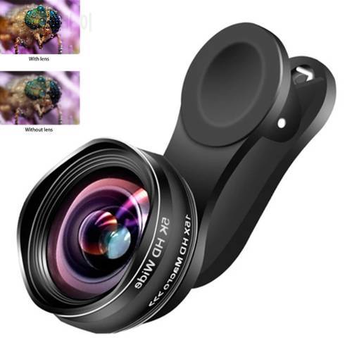 0.45X Macro Phone Camera Lens 15X Macro 2 in 1 Lens for iPhone 12 Pro Max/11/XS Max/XR/XS Max All Android smartphone Phone Lens
