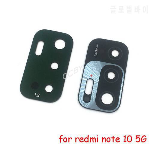 50pcs For Xiaomi Redmi Note 9 9t 10 11 Pro 4G 5G Rear Bcak Camera Glass Lens Cover With Adhesive Sticker
