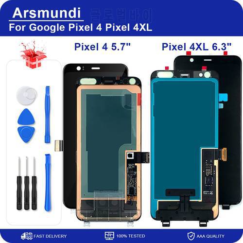 Original OLED For Google Pixel 4 G020I LCD Display Screen Touch Digitized Assembly Replacement For Google Pixel 4XL G020J LCD