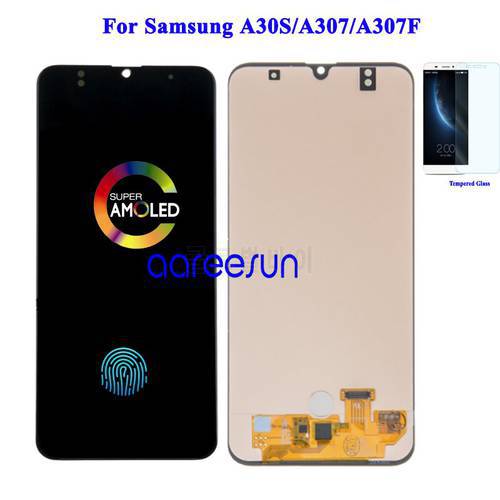 Super Amoled LCD Screen OLED For Samsung A30S A307 LCD For Samsung A30S A307F Display LCD Screen Touch Digitizer Assembly