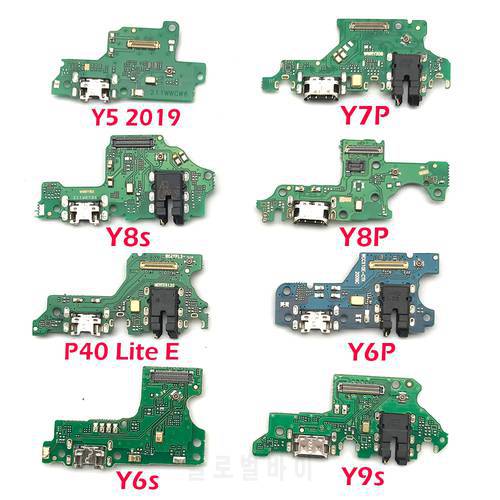 10pcs/Lot USB Charger Charging Port Flex Cable For Huawei Y5 Y6 Pro Y7 Y8 Y9 P Prime Y7A Y9S Y6P Y8S Y8P Y7P Y6S P40 Lite 5G E