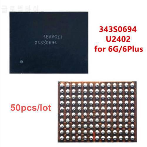 AliSunny 50pcs U2402 0694 Screen Controller ic Reball for iPhone 6 & 6Plus 6G Black Meson Touch ic 343S0694 chip Control