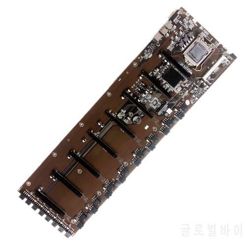 2022 New Onboard B75 BTC Mainboard Chipset VGA 8-GPU Bitcoin Motherboards for Miner 8PCI-E Mining Mainboard