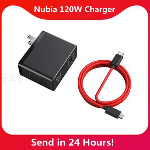 100% Original Nubia 55W PD Quick Charger Power Adapter 66W PD Fast Charger Nubia 120W GaN Quick Charger