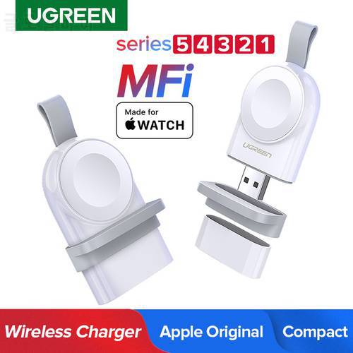 UGREEN USB C Portable Wireless Charger MFi for Apple Watch Wireless Chargers Magnetic Fast Charger for Apple Watch Series USB C