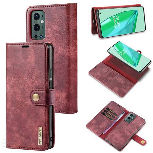 1+Nord2 5G Luxury Leather Wallet Detachable Magnetic Case for Oneplus 9 Pro Flip Case One Plus 9RT 8T 8 Pro Nord 2 N200 Cover